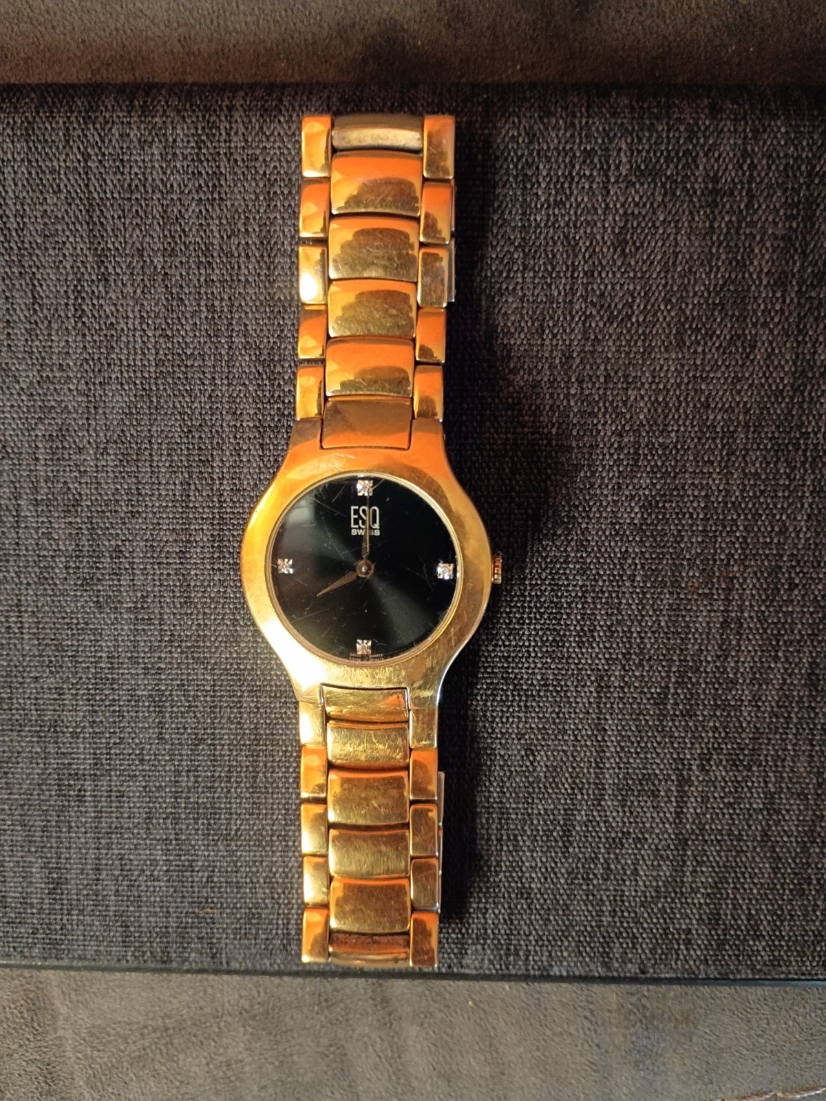 Esq Swiss Watch By Movado Golden Tone 2013