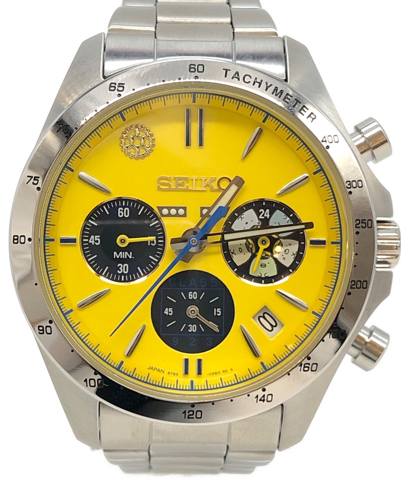 Seiko Chronograph Dr.Yellow 1214 / 5000 8T63-03N0 35mm Quartz Unisex #TFW505