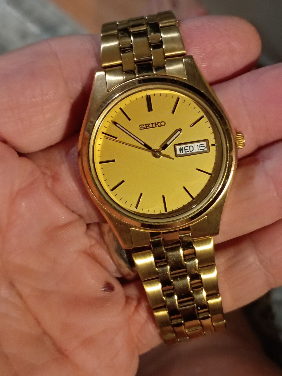 Seiko 7N43-919M All Gold Day Date, Vintage Seiko President!!!