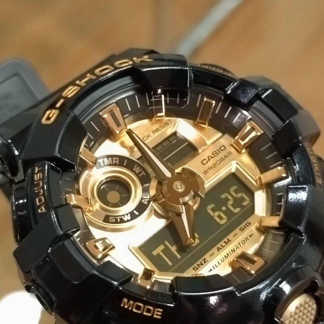 CASIO G-SHOCK GA-710GB Black & Gold 【USED】