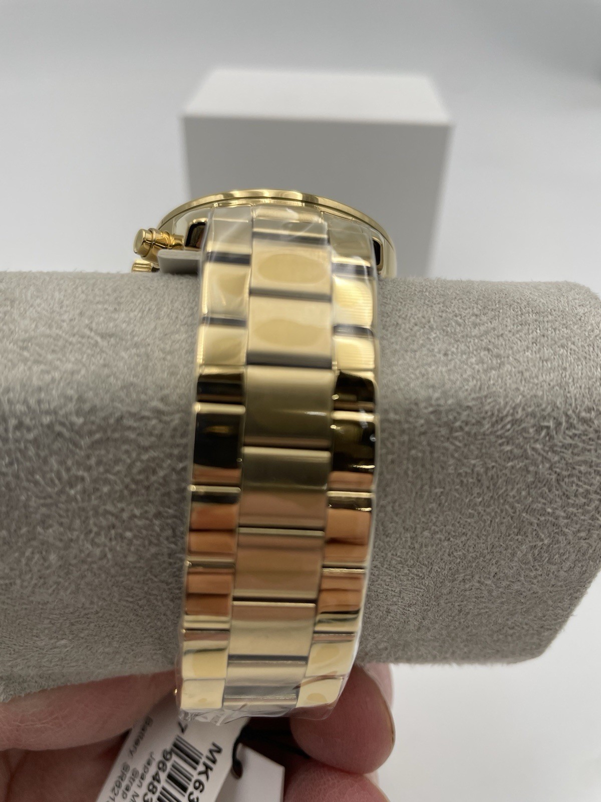 MICHAEL KORS Gold Pave Women’s Watch WREN Stainless Steel and Pave Crystal watch