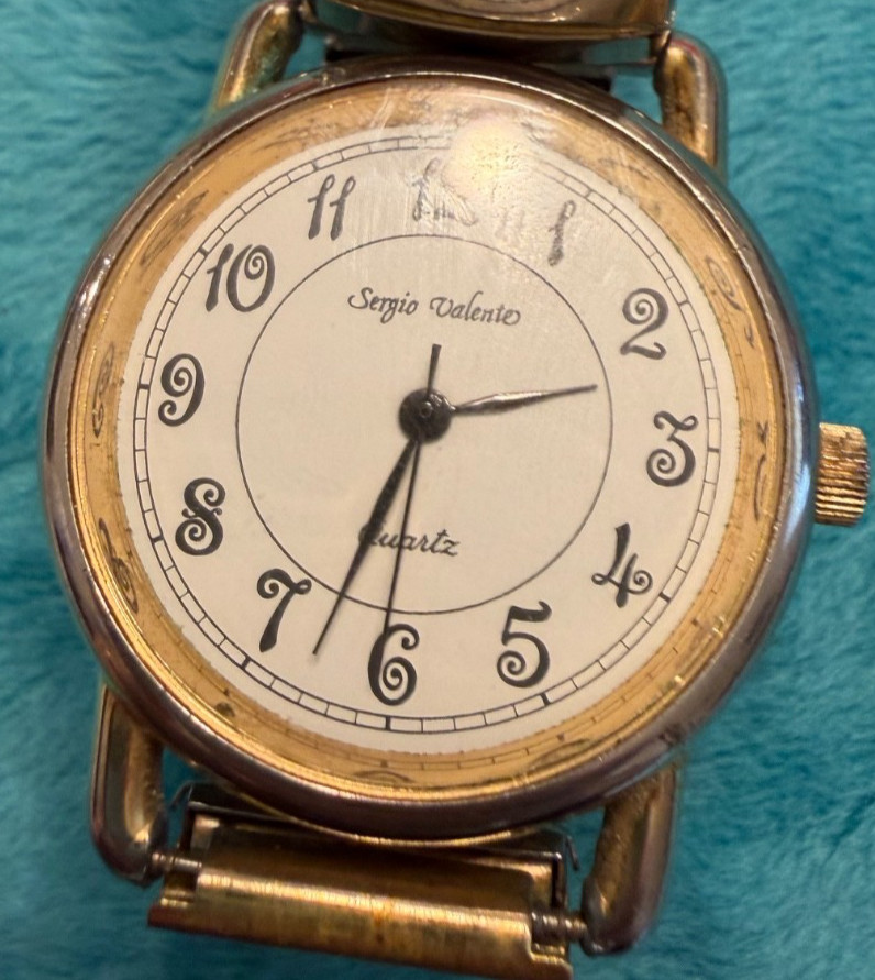 Vintage Sergio Valente Classic Quartz Women’s Watch 1990’s WORKS