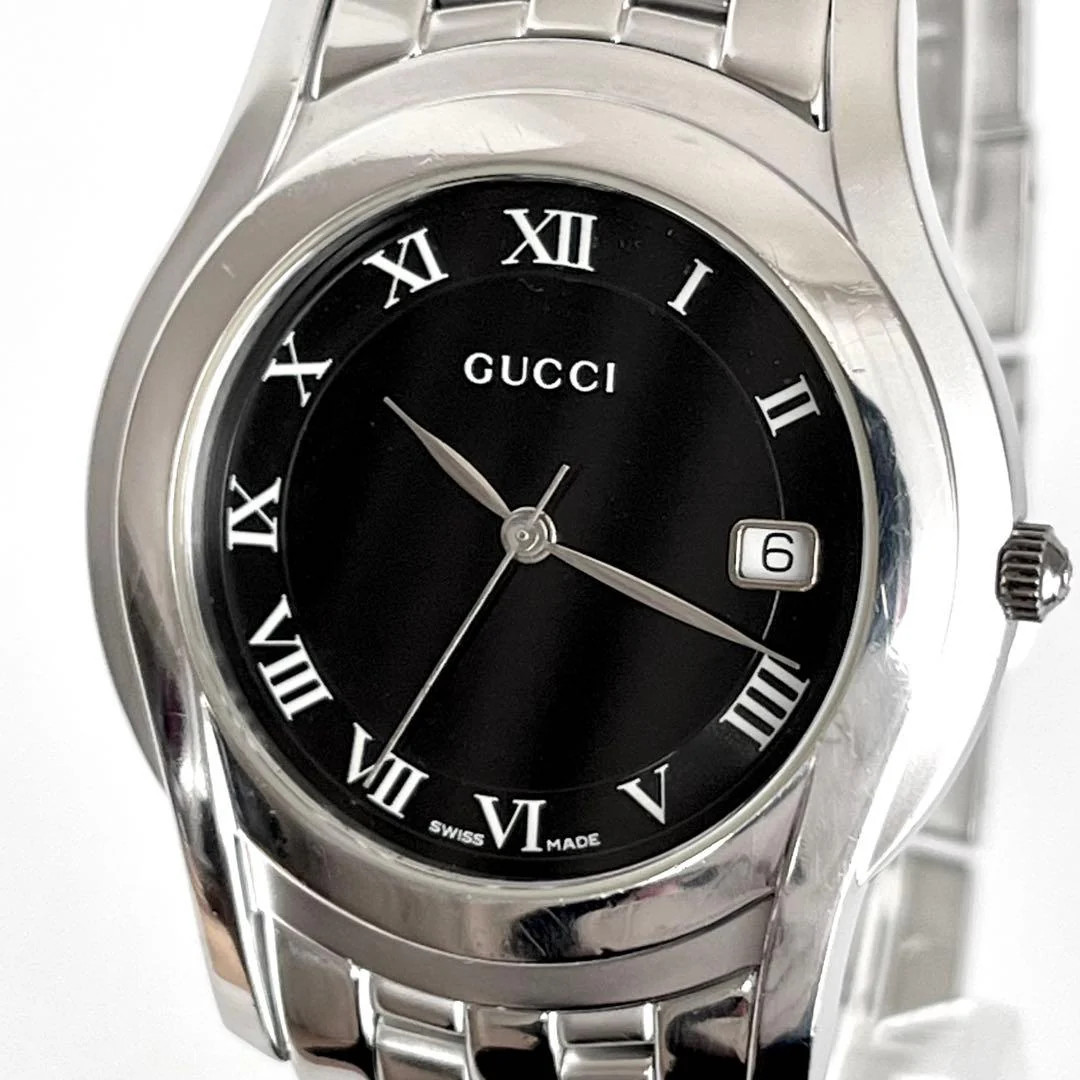 GUCCI 5500M Mens Quartz Stainless Steel 1.38in Watch