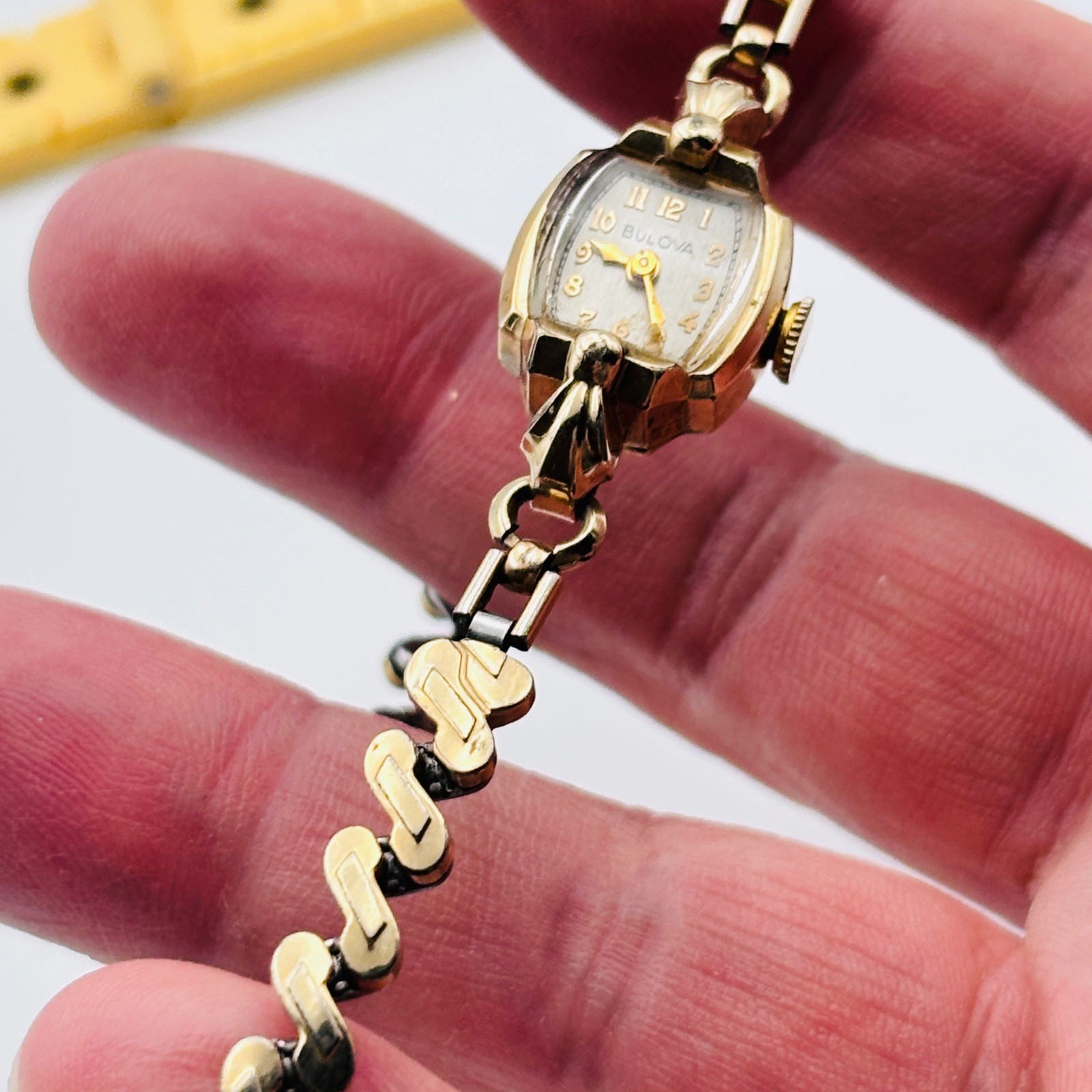 WORKS Vintage Bulova L3 10K Rolled Gold Plate Ladies Watch 1953 Expansion Band
