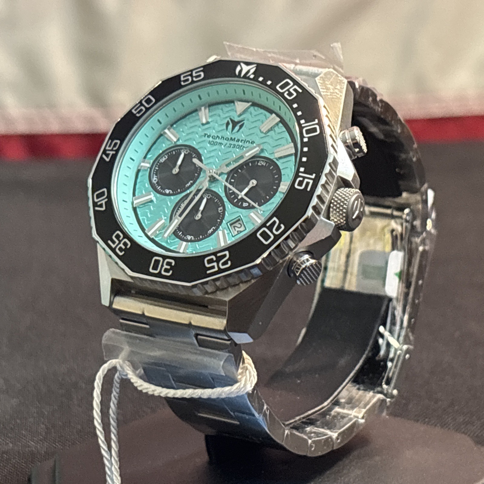 TechnoMarine Mare Vivo TM-225081 Men’s 44mm Blue Dial Steel Chronograph Watch