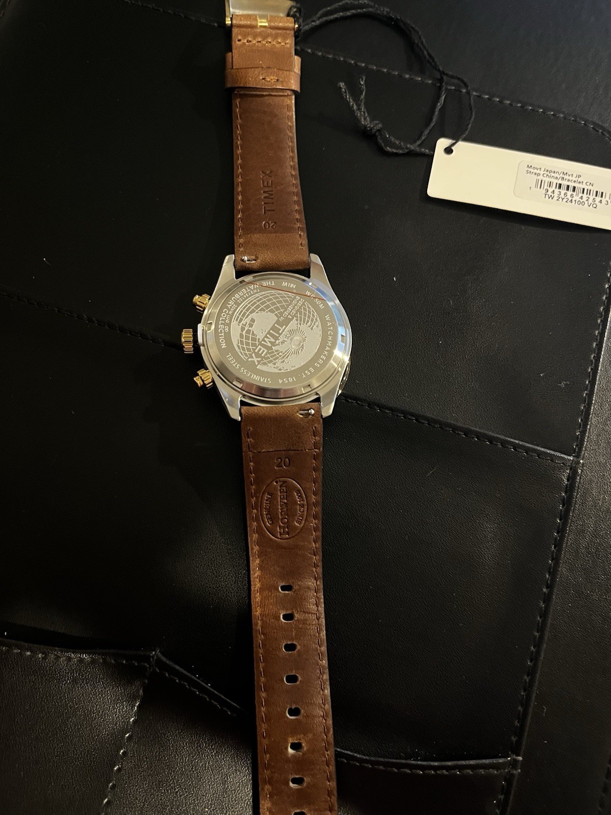 Timex Mens Waterbury Heritage Chronograph 39mm Watch Brown/Black TW2Y24100VQ