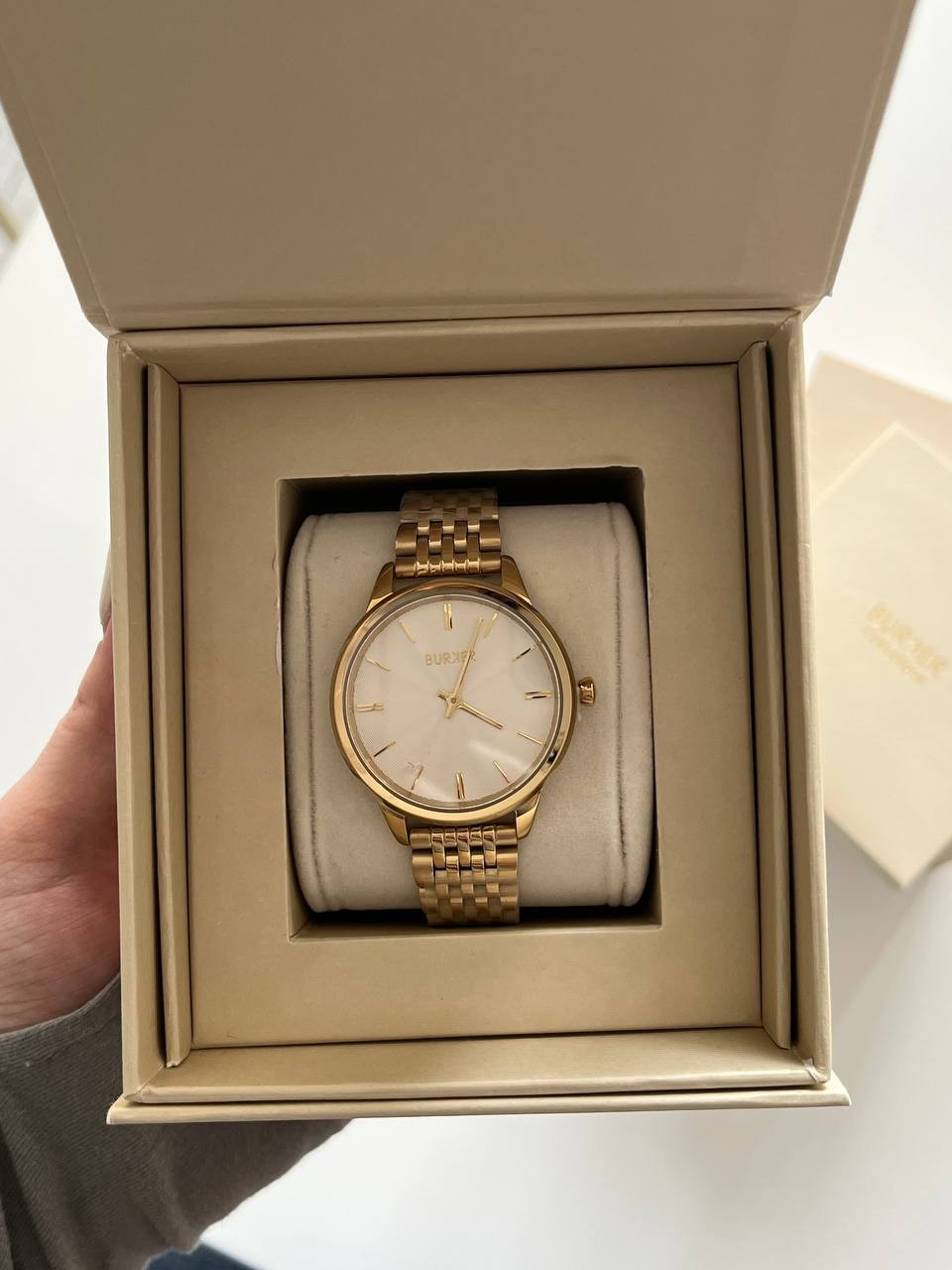 BURKER Ruby Petite Gold White women’s wristwatch, new, never worn