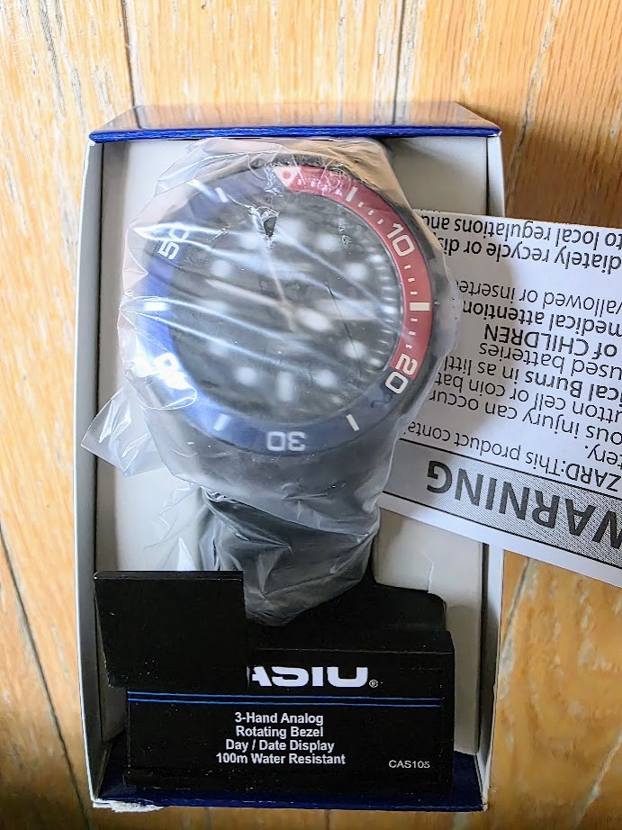 Casio MRW230H-1E2V, Rotating Bezel, 100 Meter WR [Black]