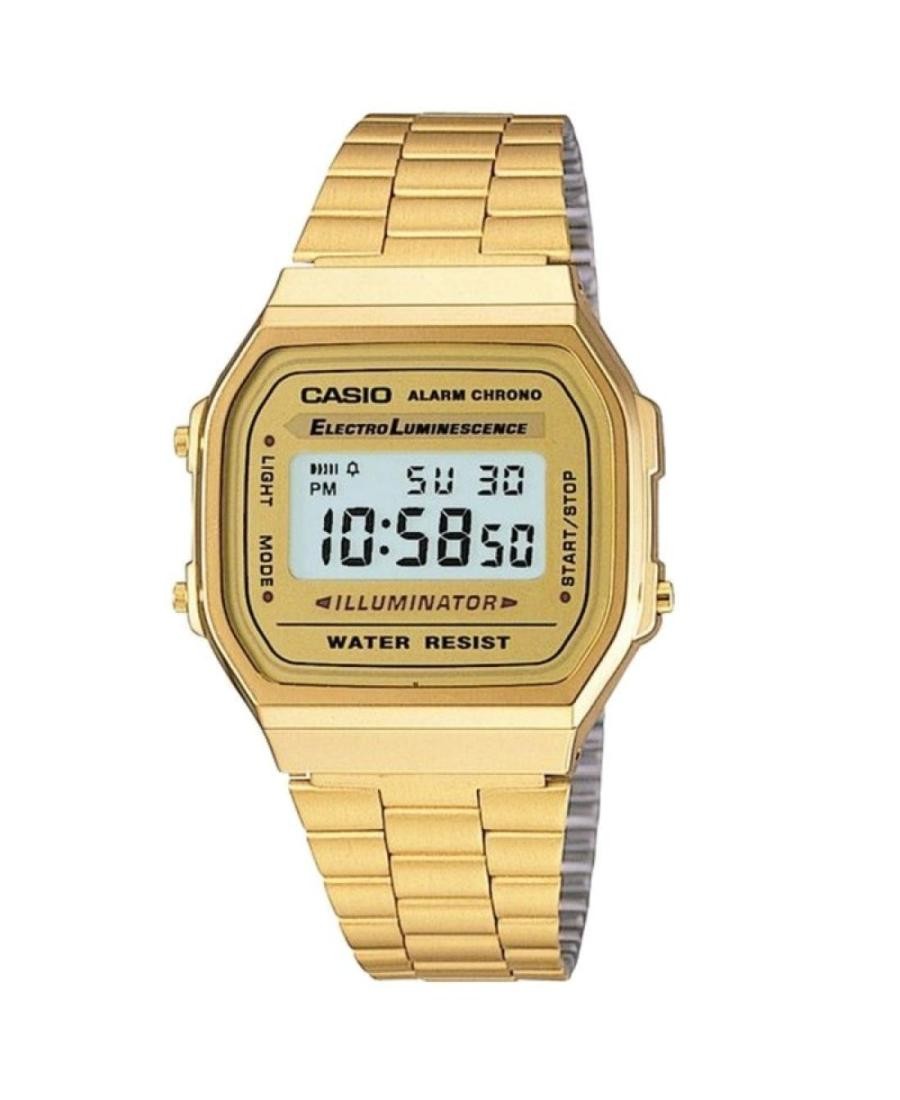 CASIO Men Digital Quartz Casual Watch Classic Dress Gold color Dial Waterproof R