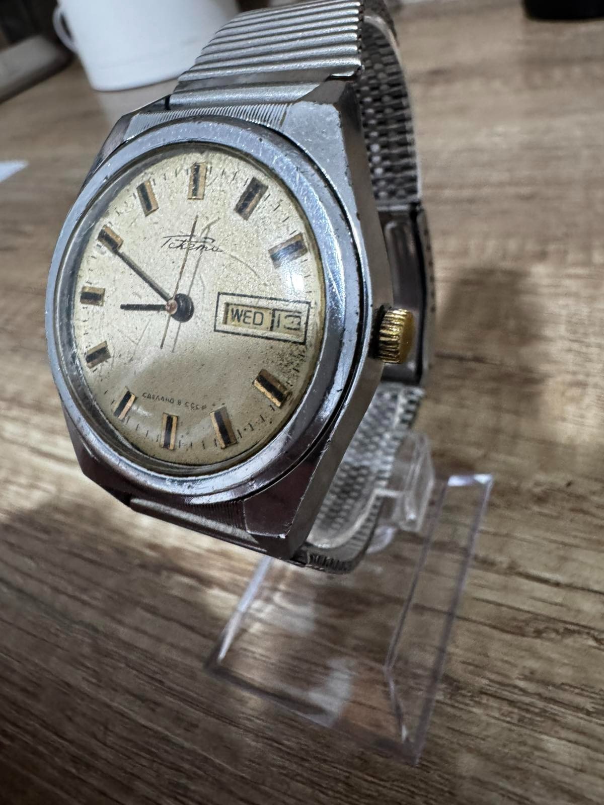 Vintage Soviet Raketa Double Calendar Men’s Watch USSR 2628.H – Running