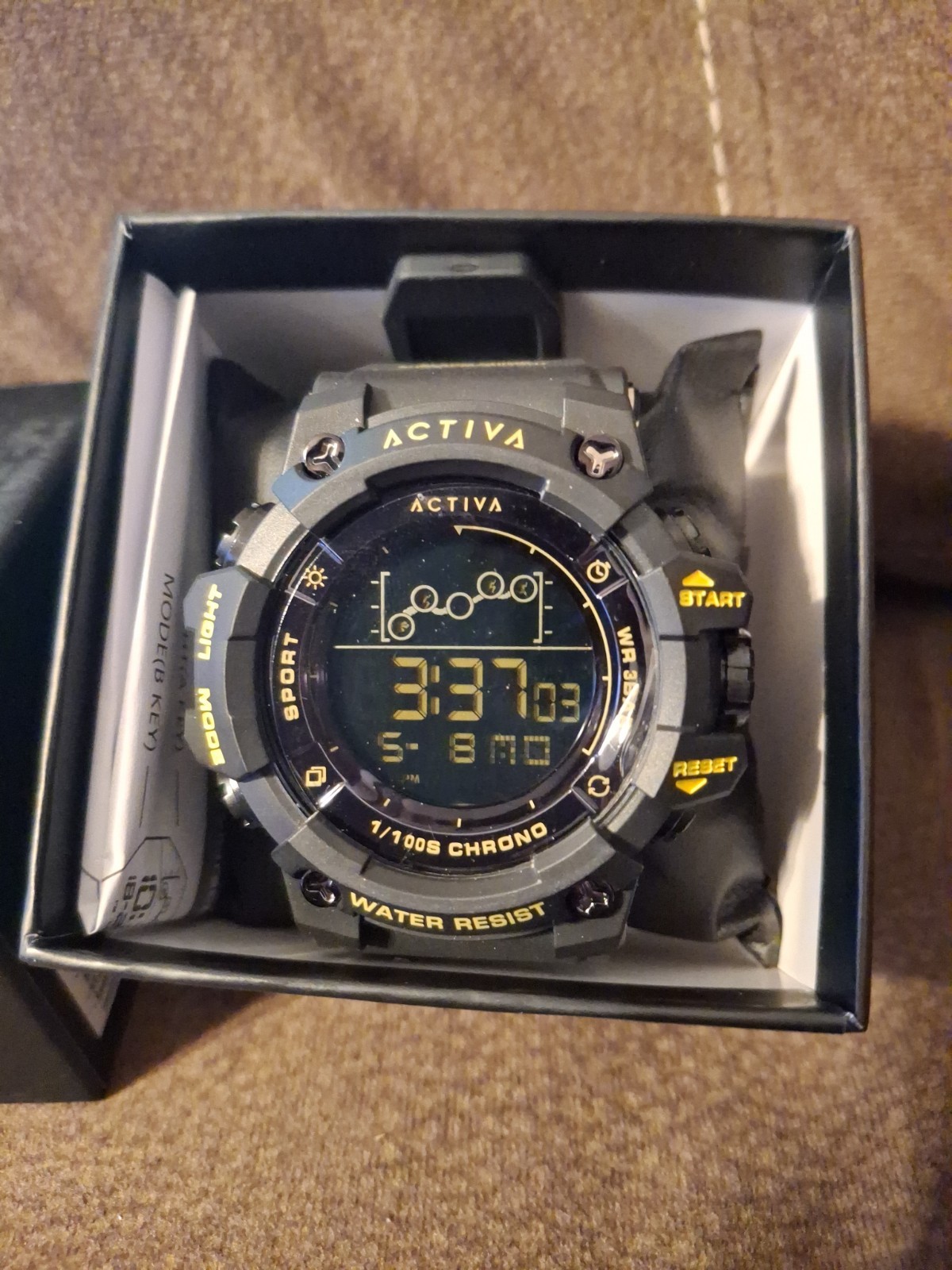 Activa X Invicta Digital Summit Unisex Watch 50mm Black ACW8082-026 Brand New