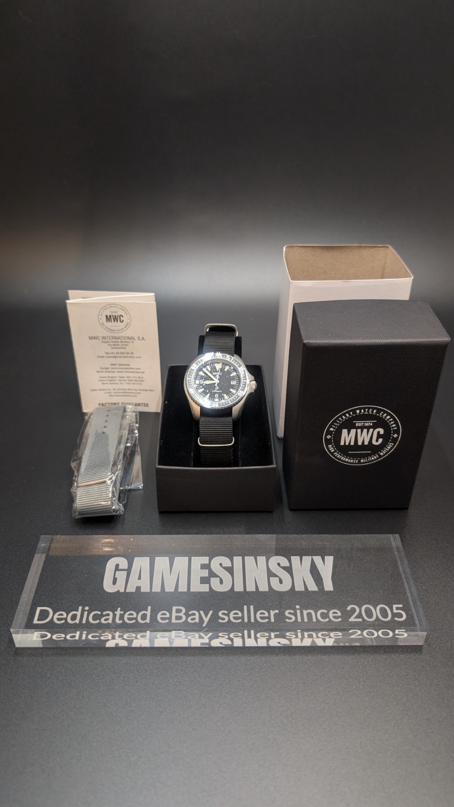 New Authentic MWC 1999-2001 Automatic Military Diver Japanese Movemeny 60HR Powe