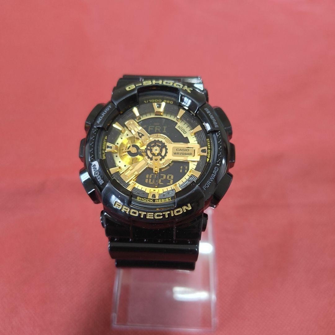 CASIO G-SHOCK GA-110GB Black Gold Watch ② 【USED】