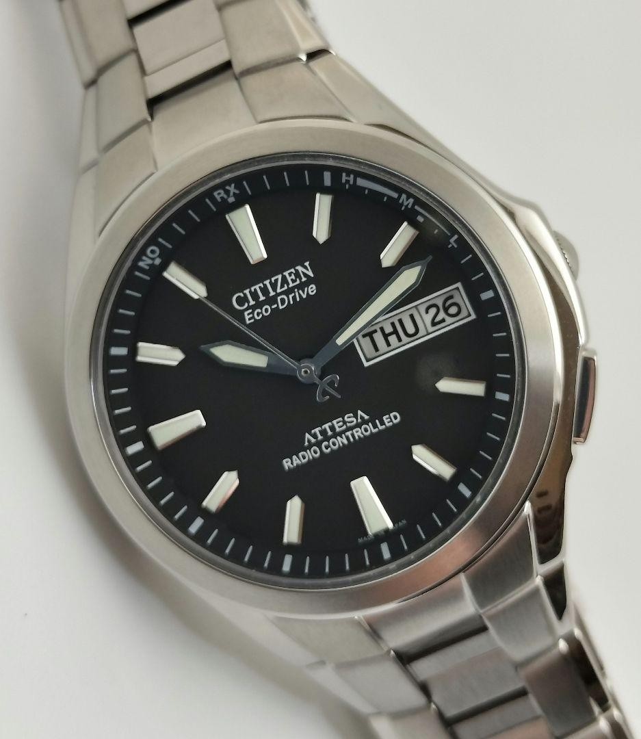 New Classic Day Citizen Attesa Radio Solar Lightweight Titanium