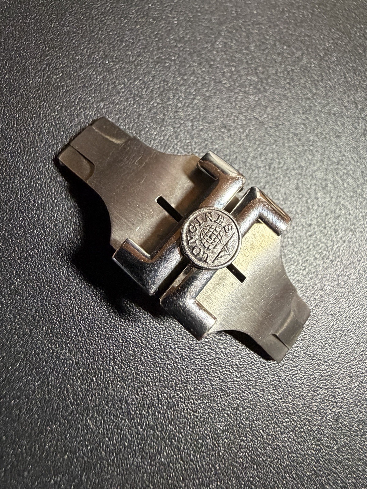 Original Longines Stainless Steel Deployant Clasp 11mm Signed Folding Buckle