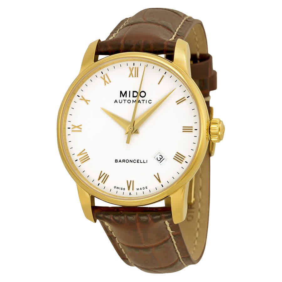 Mido M86003268 Baroncelli White Dial 38 mm Men’s Watch New
