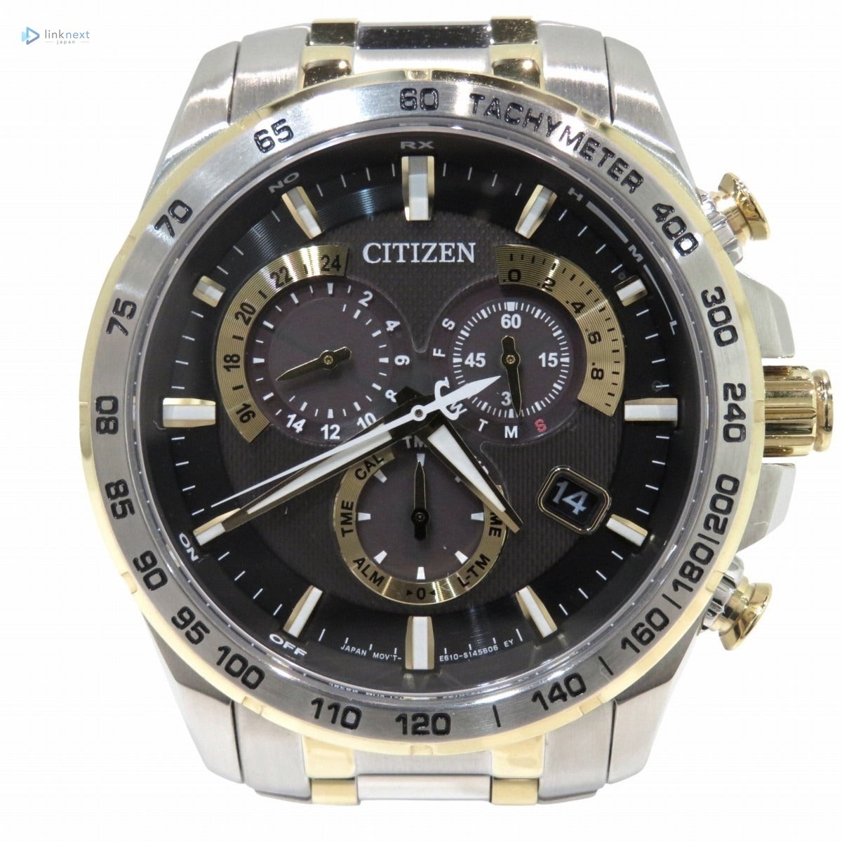 CITIZEN E610-S104840 Eco-Drive Radio Solar Men’s SS/Gold-Tone