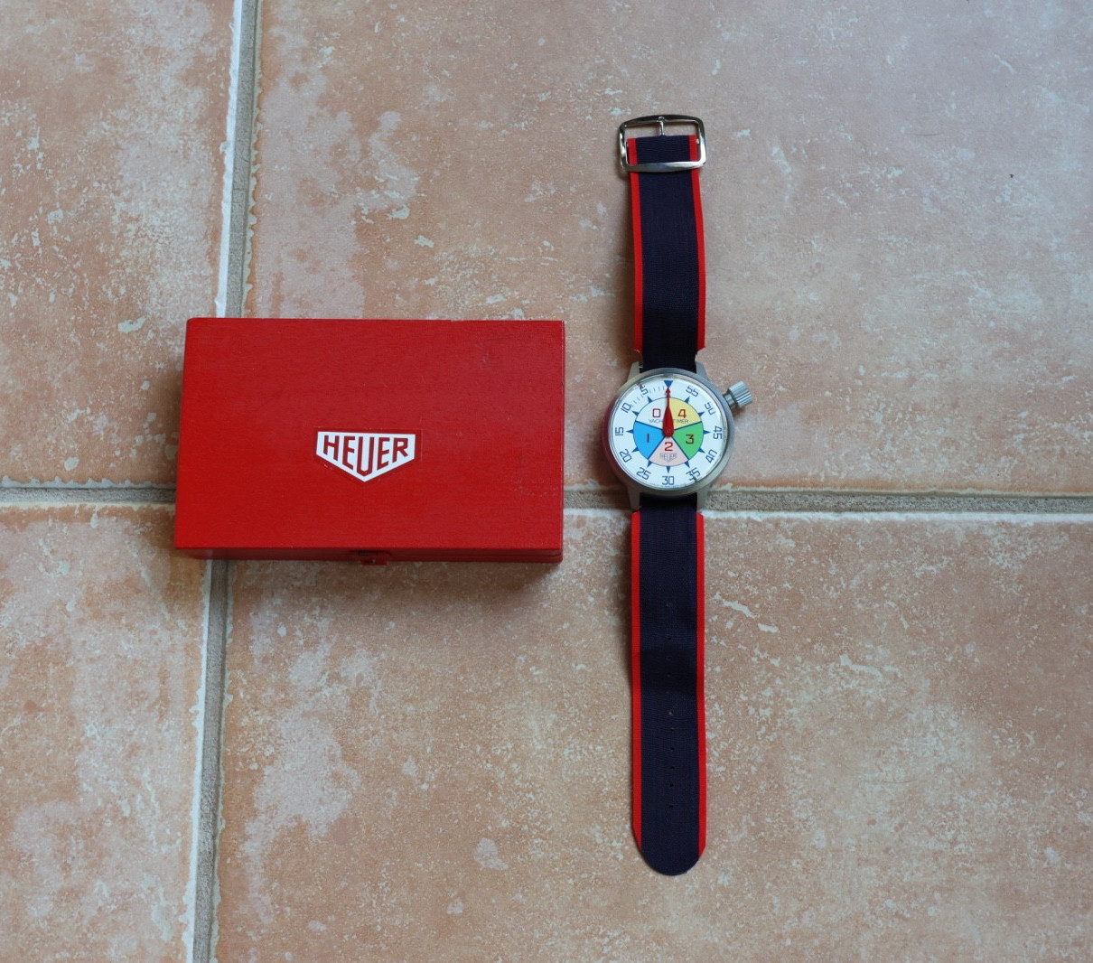 New Pre Tag Heuer 503.512 Mens Oversized Yacht Regatta Timer Stopwatch Mint