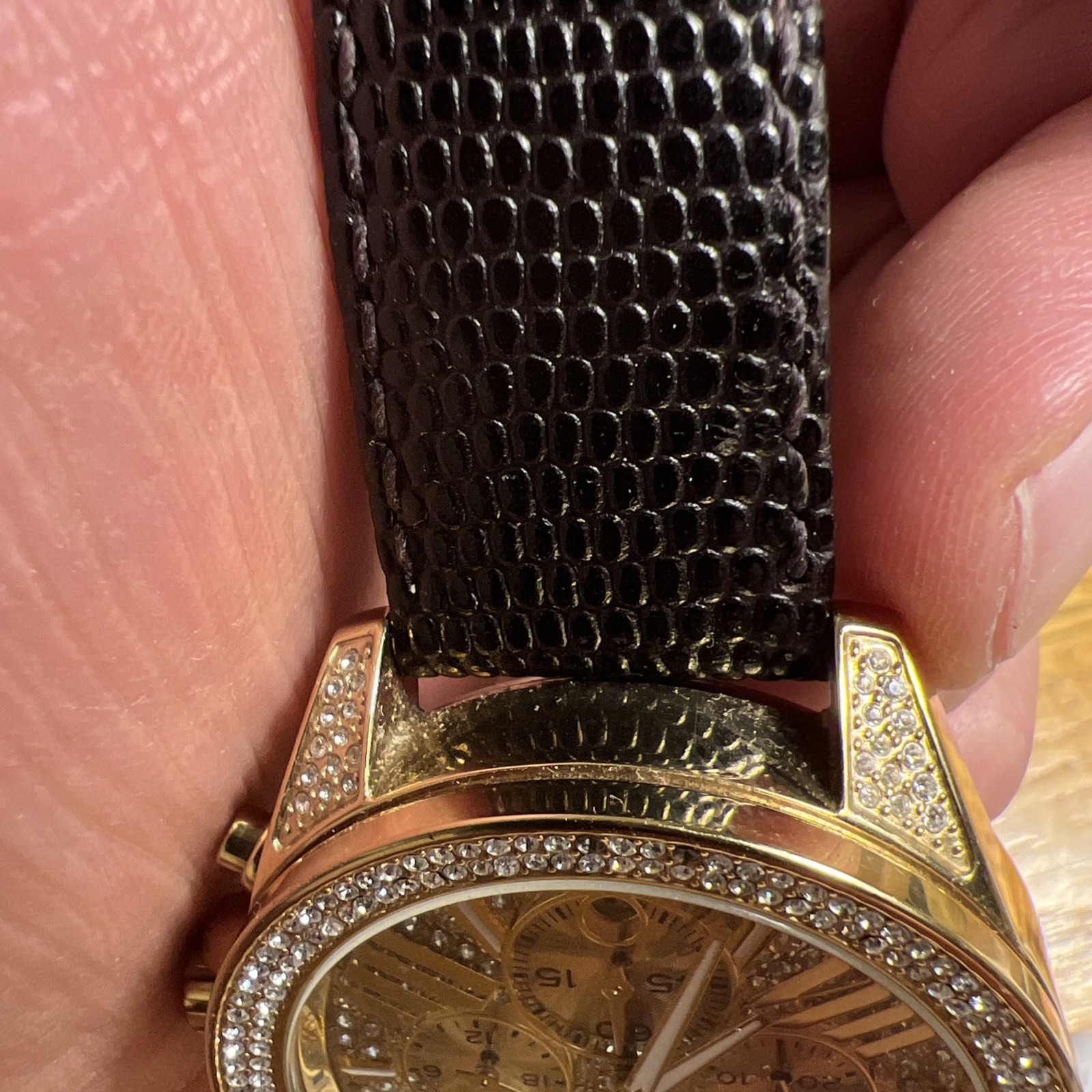 New Michael Kors MK6355 Gold Crystal Pave Stainless Steel Fashion Women’s Watch