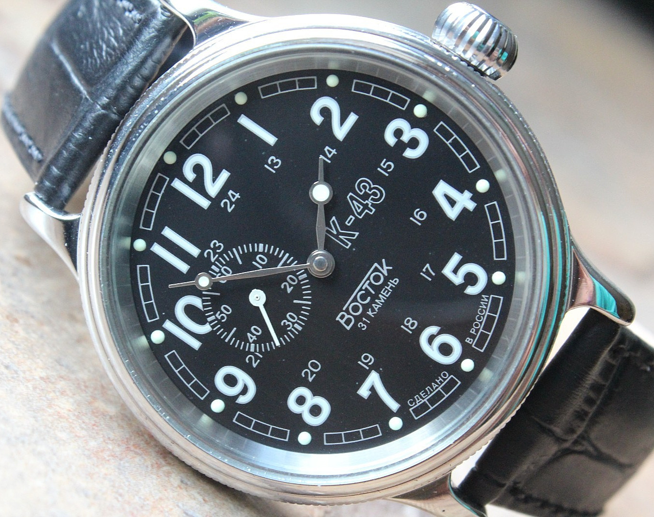 Vostok Komandirskie Mechanical Auto Winding Wrist Watch K-43 Retro 540933