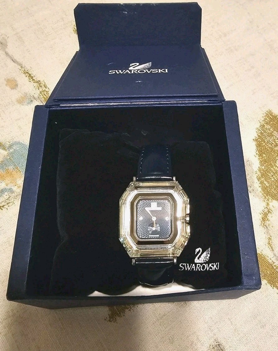 Authentic – Swarovski Stainless Quartz Watch w/ Original Box . C.O.A Included