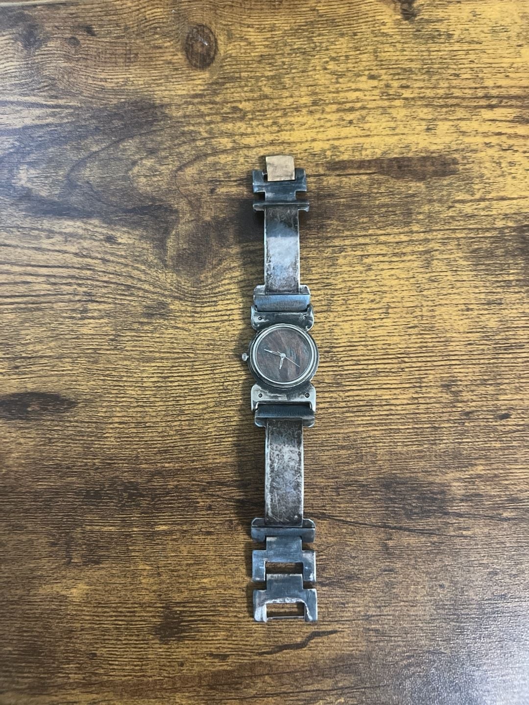 Watchcraft by Eduardo Milieris Handcrafted Industrial Distressed Metal Watch