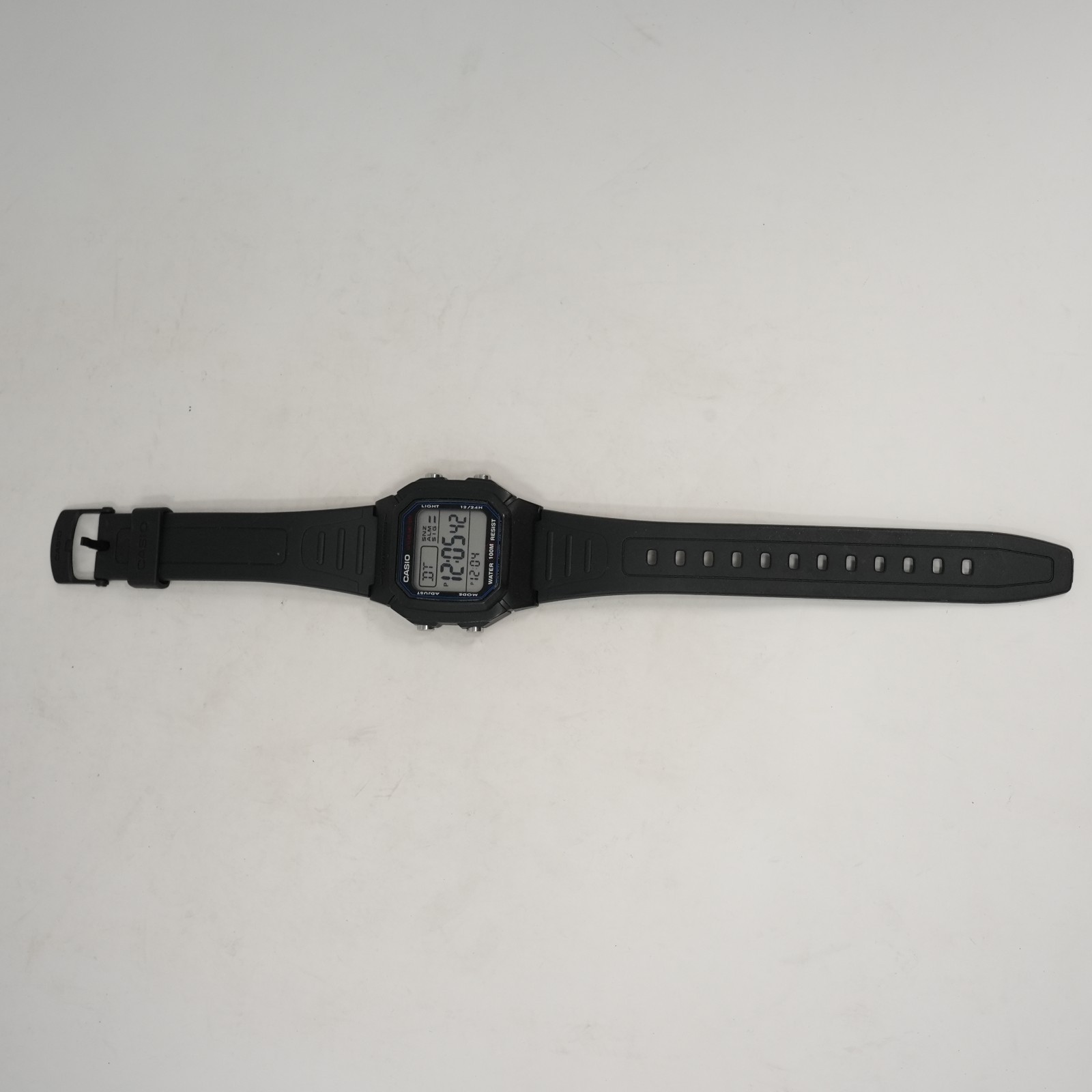 Casio W-800H 3240 Digital Watch 10 Bar Water Resistant Stainless Steel Back