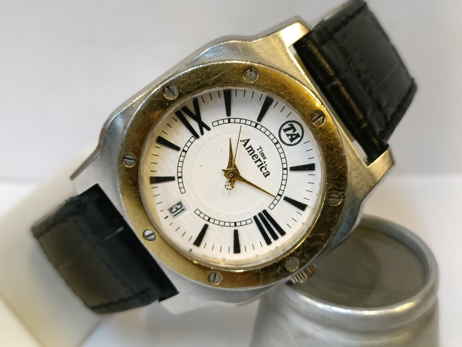 ADVERTISEMENT AMERICAN EXPRESS 5 YEARS OF SERVICE TIME AMERICA QUARTZ MEN’S WORK