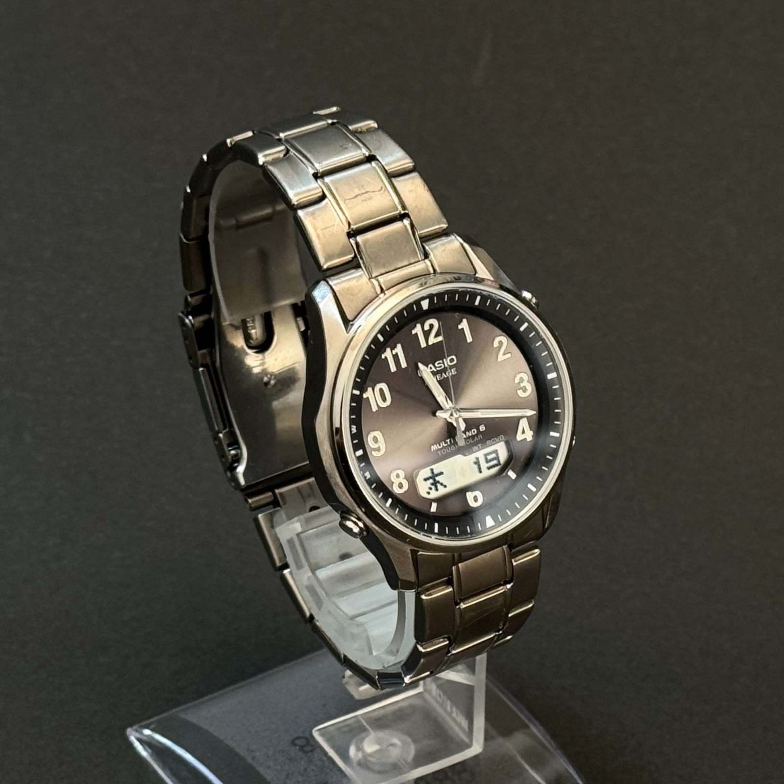 CASIO LINEAGE Series Tough Solar Atomic Radio Watch Stainless Steel / Titanium