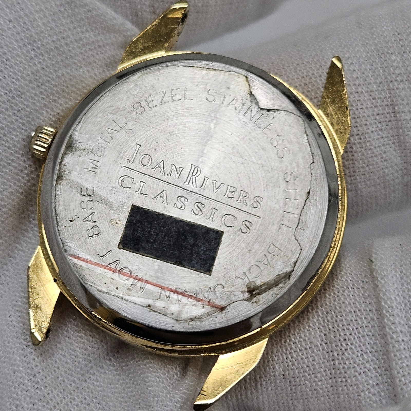 Womens Joan Rivers Classics Bee DIal Watch Gold Tone New Battery Quartz Elegant