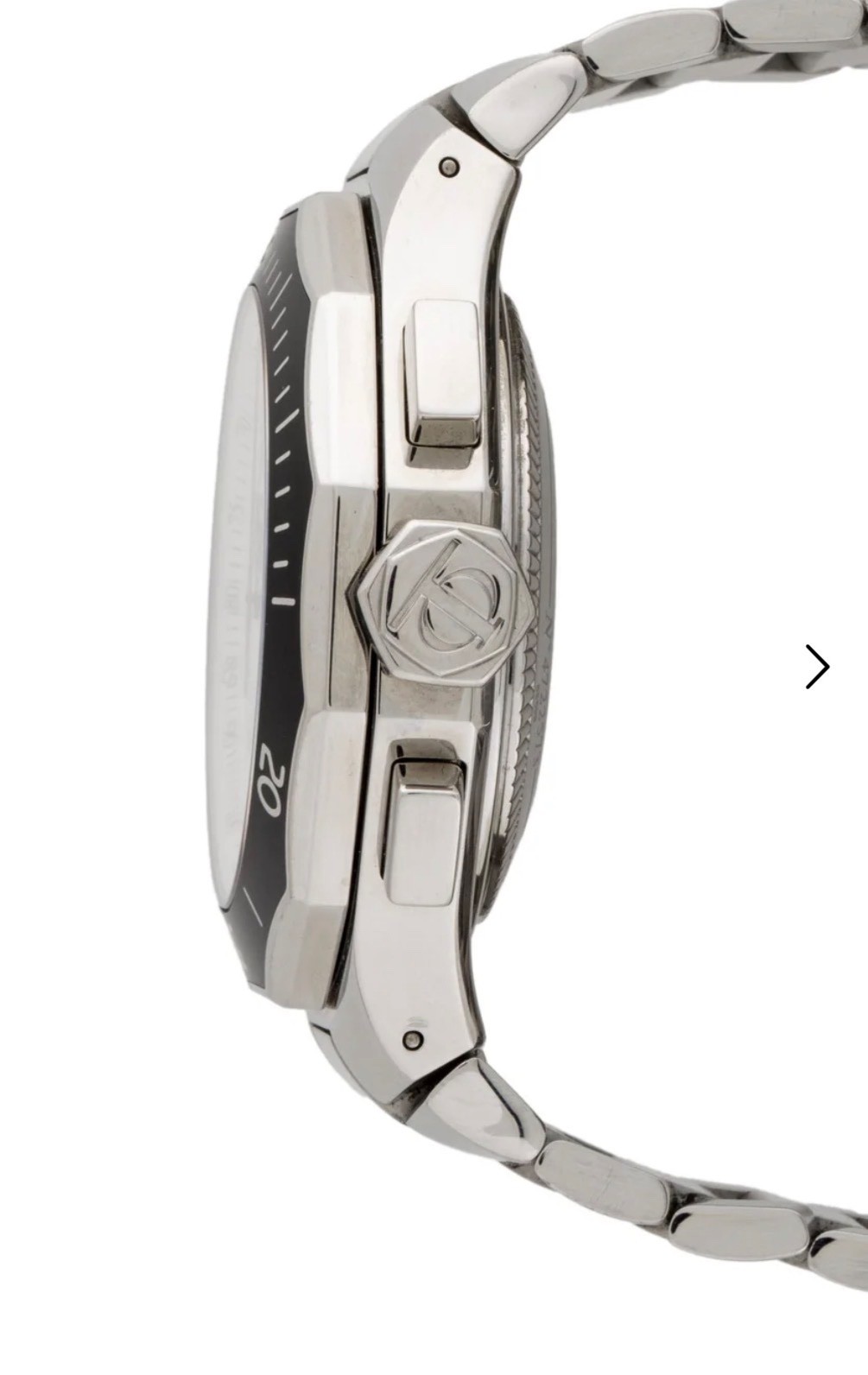 M0a08724 Baume And Mercier Gents Chrono Auto Steel Bnd Wht Dial