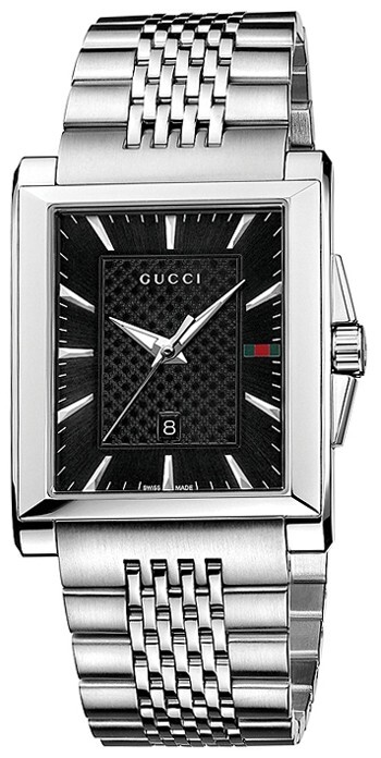 Gucci G-Timeless Men’s Black Dial Stainless Steel Watch – YA138401 ($1150 MSRP)