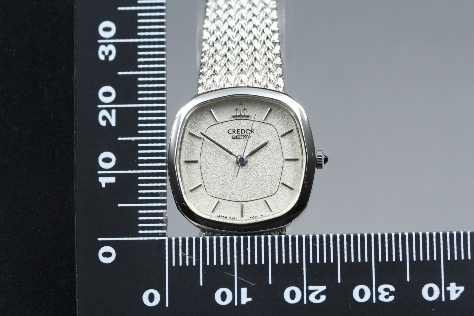 Vintage 1996 [N MINT] SEIKO CREDOR 4J81-5040 Tank Quartz Women’s From JAPAN