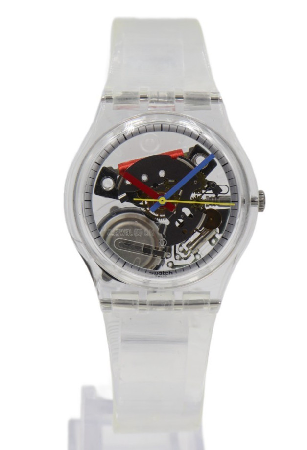 New Swiss Swatch Originals CLEARLY GENT Watch 34mm SO28K100-S06 $85