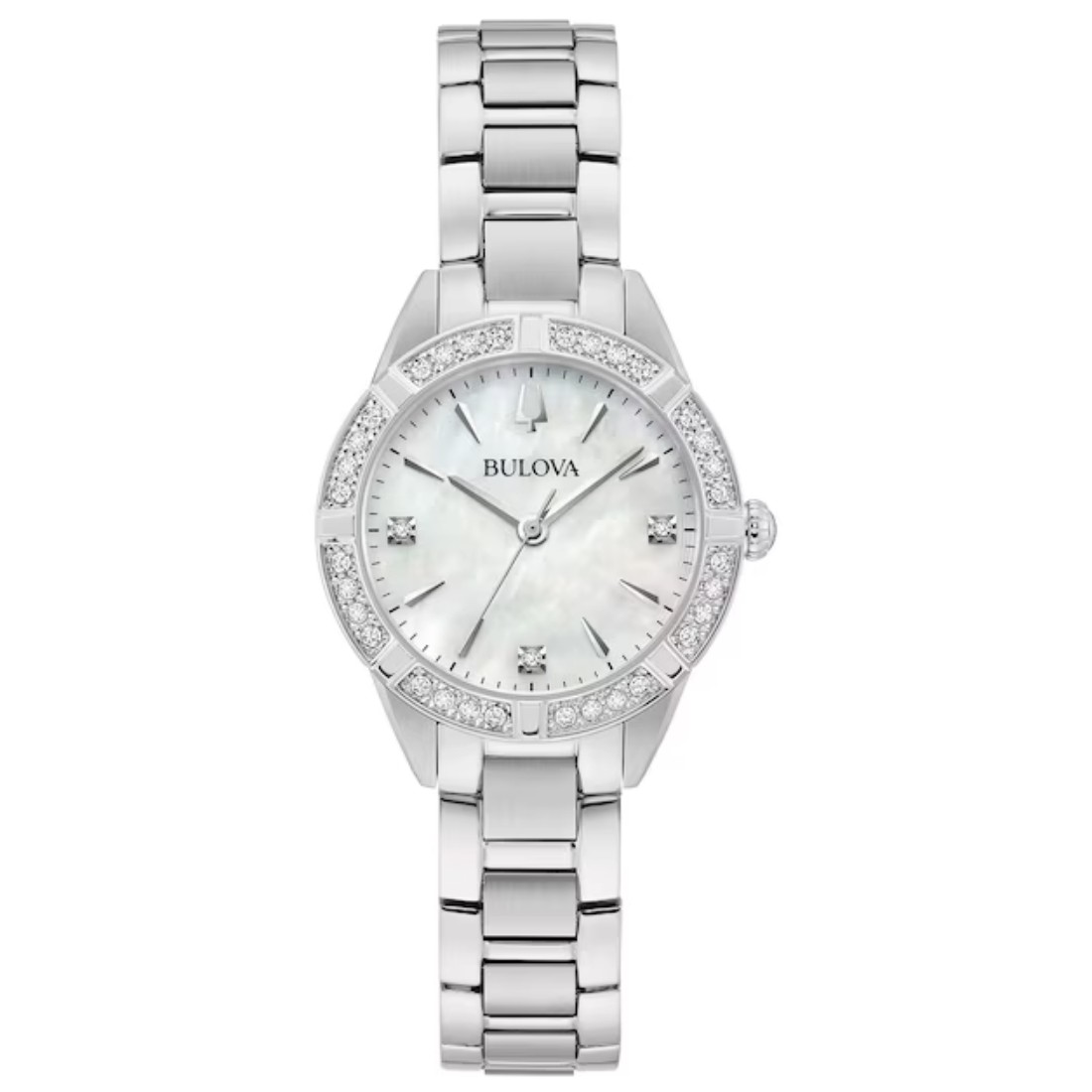 Bulova Sutton Women’s Diamond Stainless Steel Quartz Watch 96R253