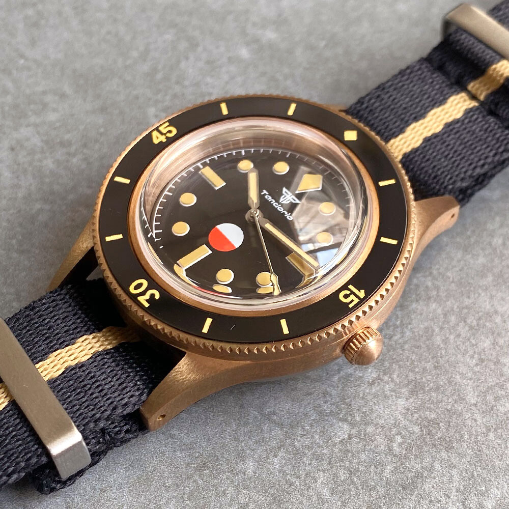 40mm 50-Fathoms CUSN8 Solid Bronze Japan NH35 PT5000 Automatic Watch for Men