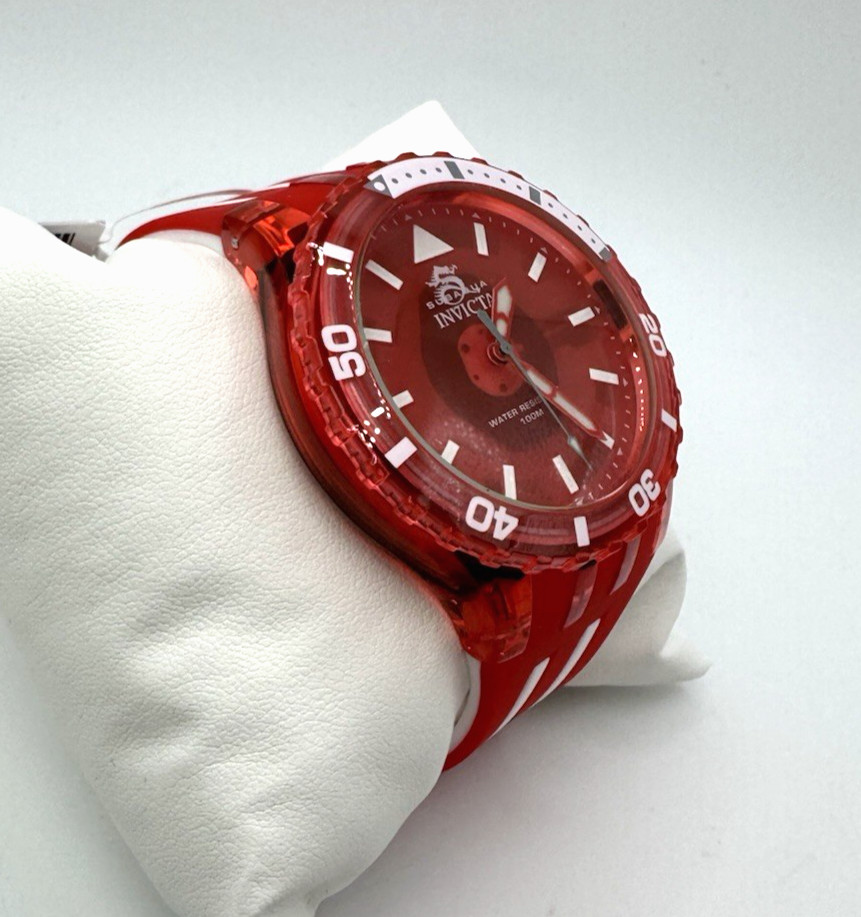 Invicta Subaqua Men’s Watch – 44mm, Red New In Box (69450)