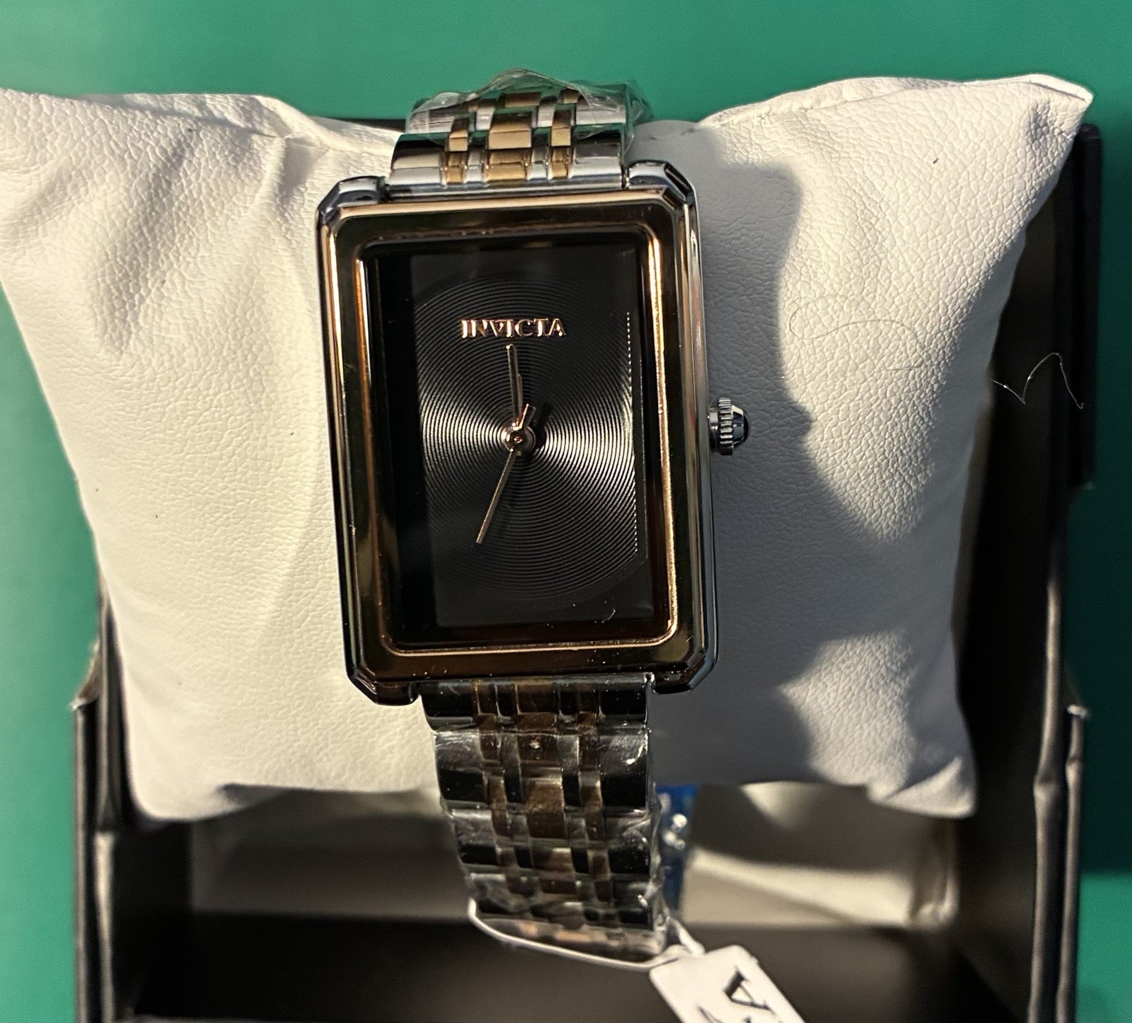 Invicta Wildflower Princess Quartz Watch 26mm Rectangle Black Dial
