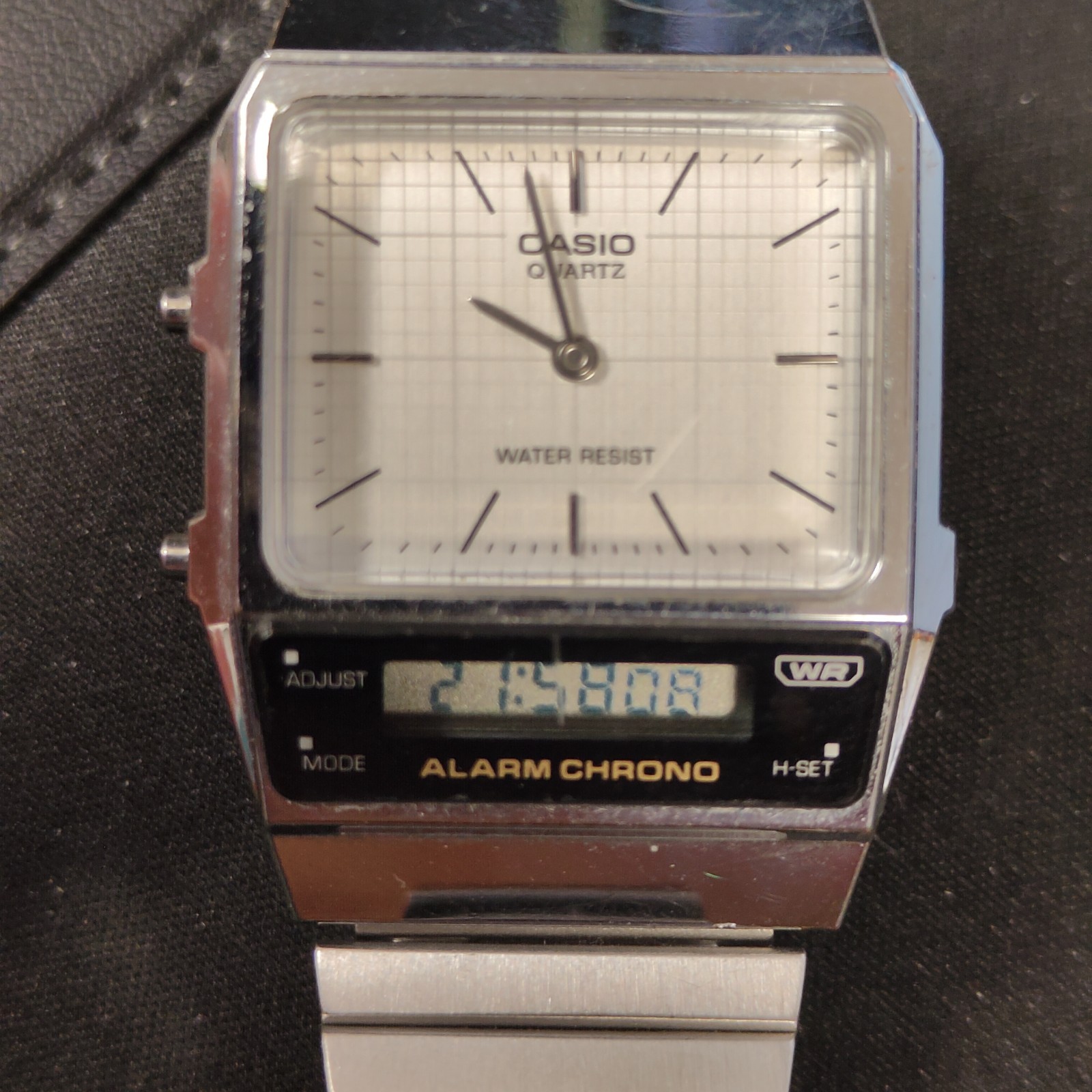 VTG Casio AQ-800E-7A Silver Stainless Steel Analog & Digital Women Watch