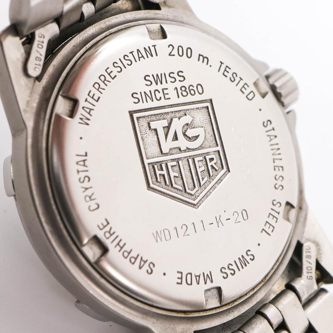 Tag Heuer Professional 200M WD1211-K-20 Wristwatch Silver Gray Quartz
