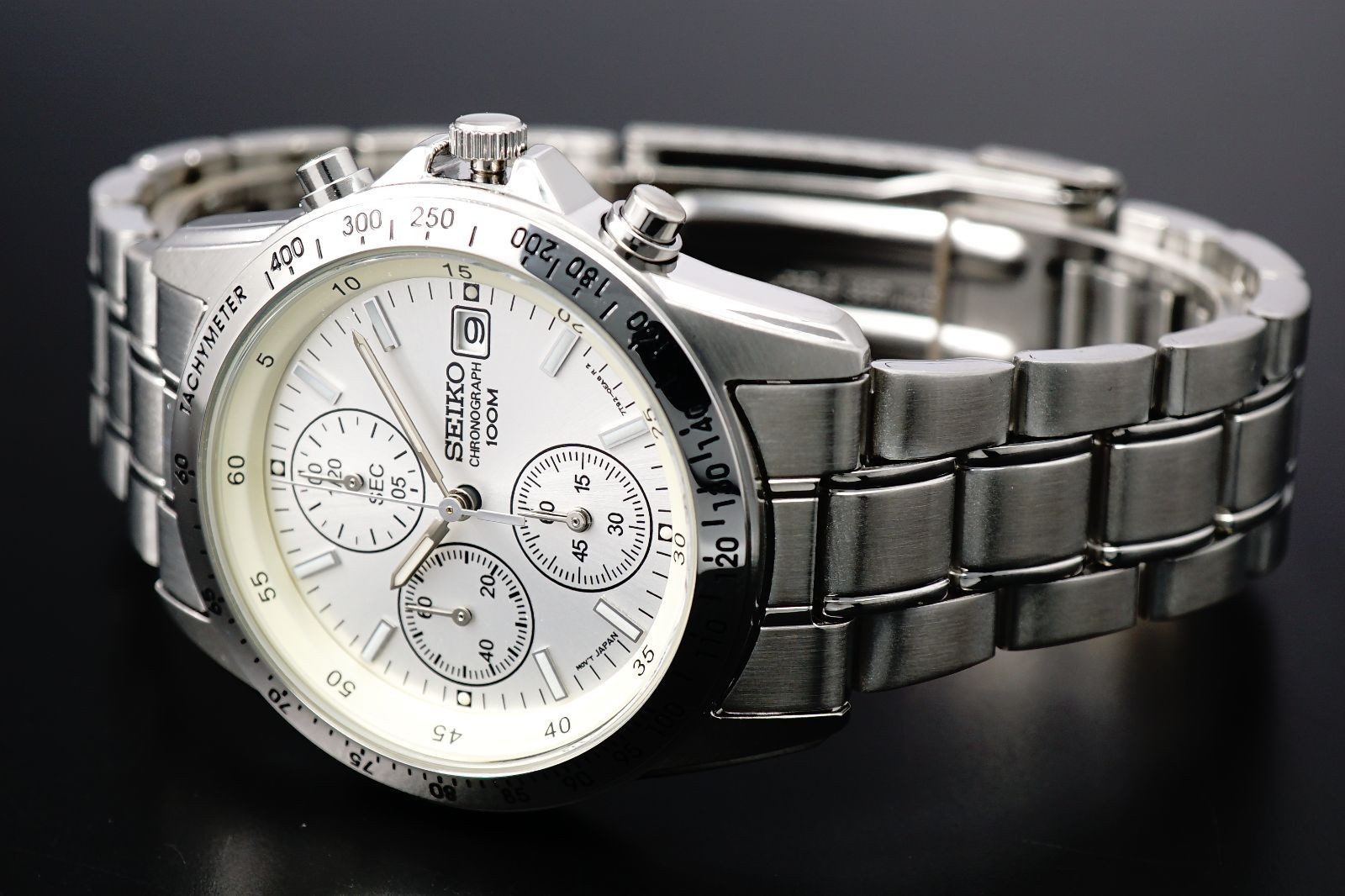SEIKO Watch Reverse import model Quartz Battery operated New Chronograph Men’s W