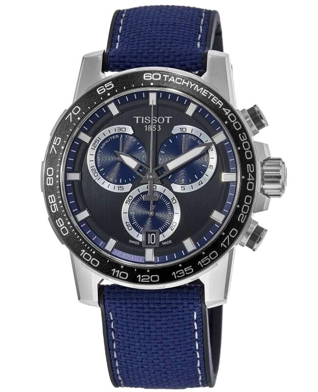 New Tissot Supersport Chrono Black Dial Textile Men’s Watch T125.617.17.051.03