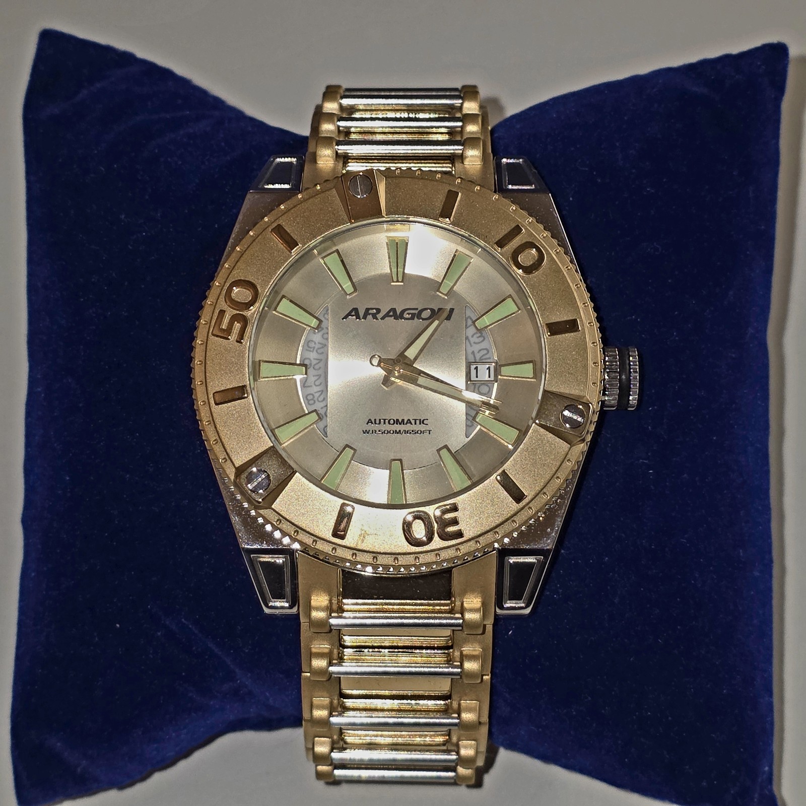 ARAGON Silverjet 50 Automatic Watch – 50mm Stainless Steel – Brand New In Box…