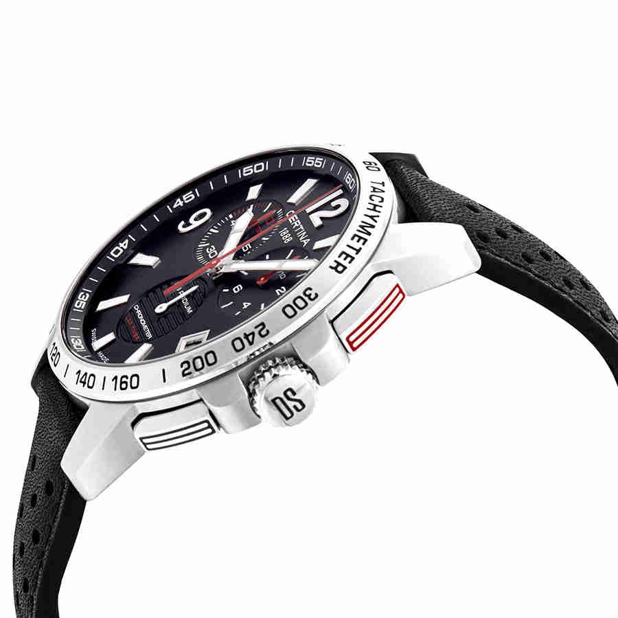 Certina DS Podium Chronograph Lap Timer Black Dial Men’s Watch