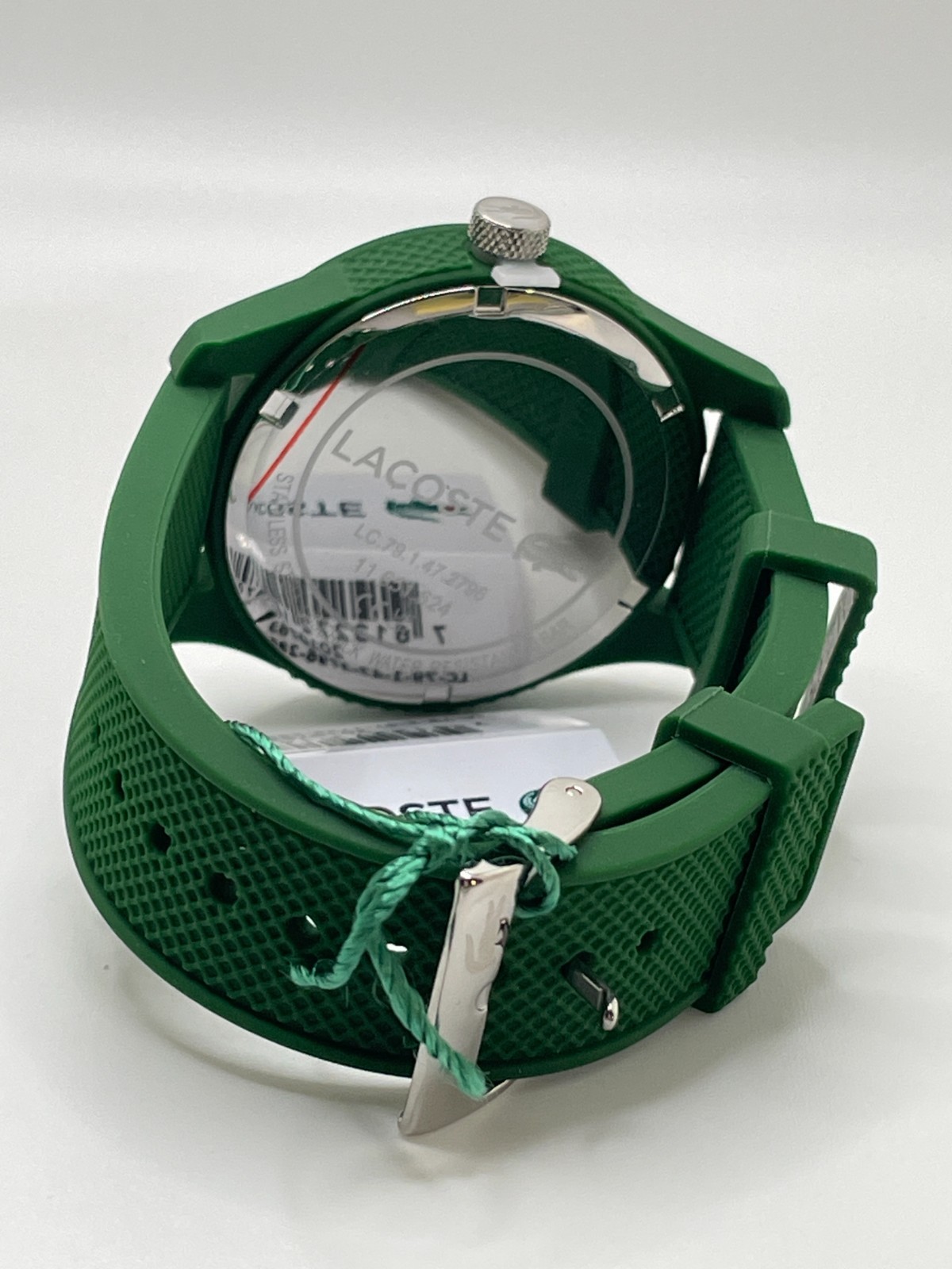 Lacoste 2010763 Mens Green Water Resistant Analog Classic Quartz Wristwatch