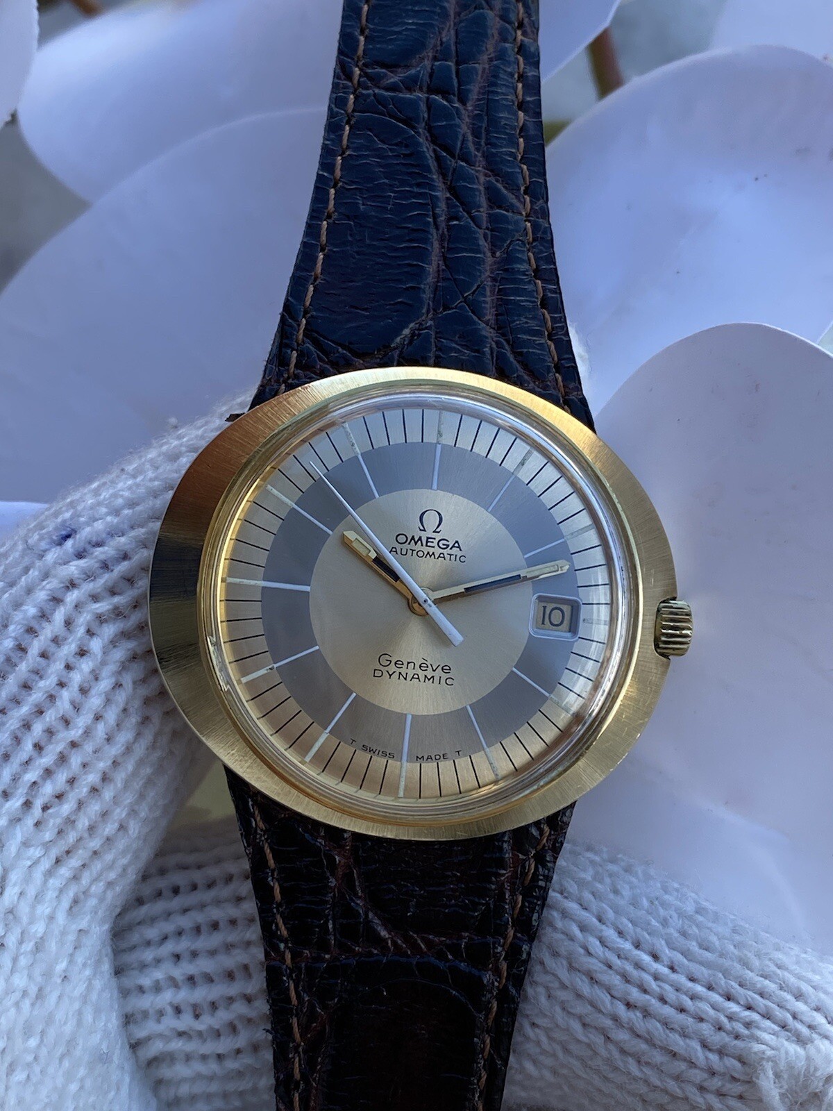 OMEGA GENEVE DYNAMIC WATCH AUTOMATIC CAL.565 DATE MENS 41.5mm SWISS MADE