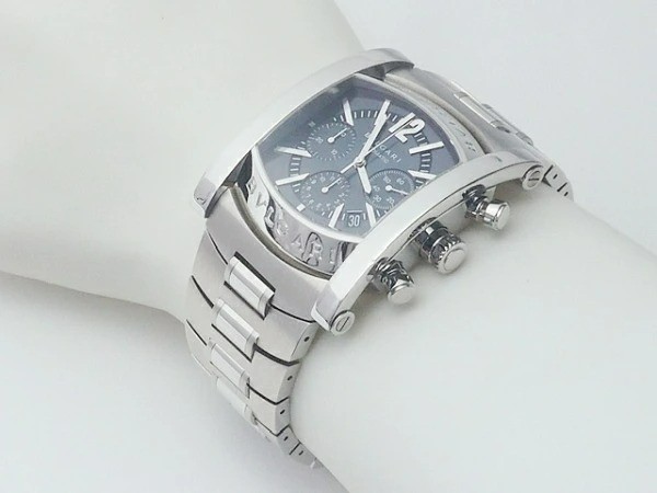 Bvlgari Assioma Chronograph Ref. AA48C14SSDCH Navy Dial 38mm Automatic Men’s