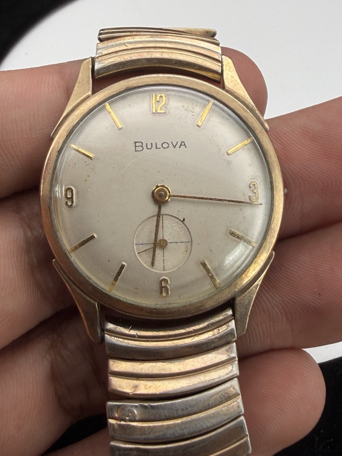 Vintage 10k Rolled Gold Plate Bulova 1950s President Watch