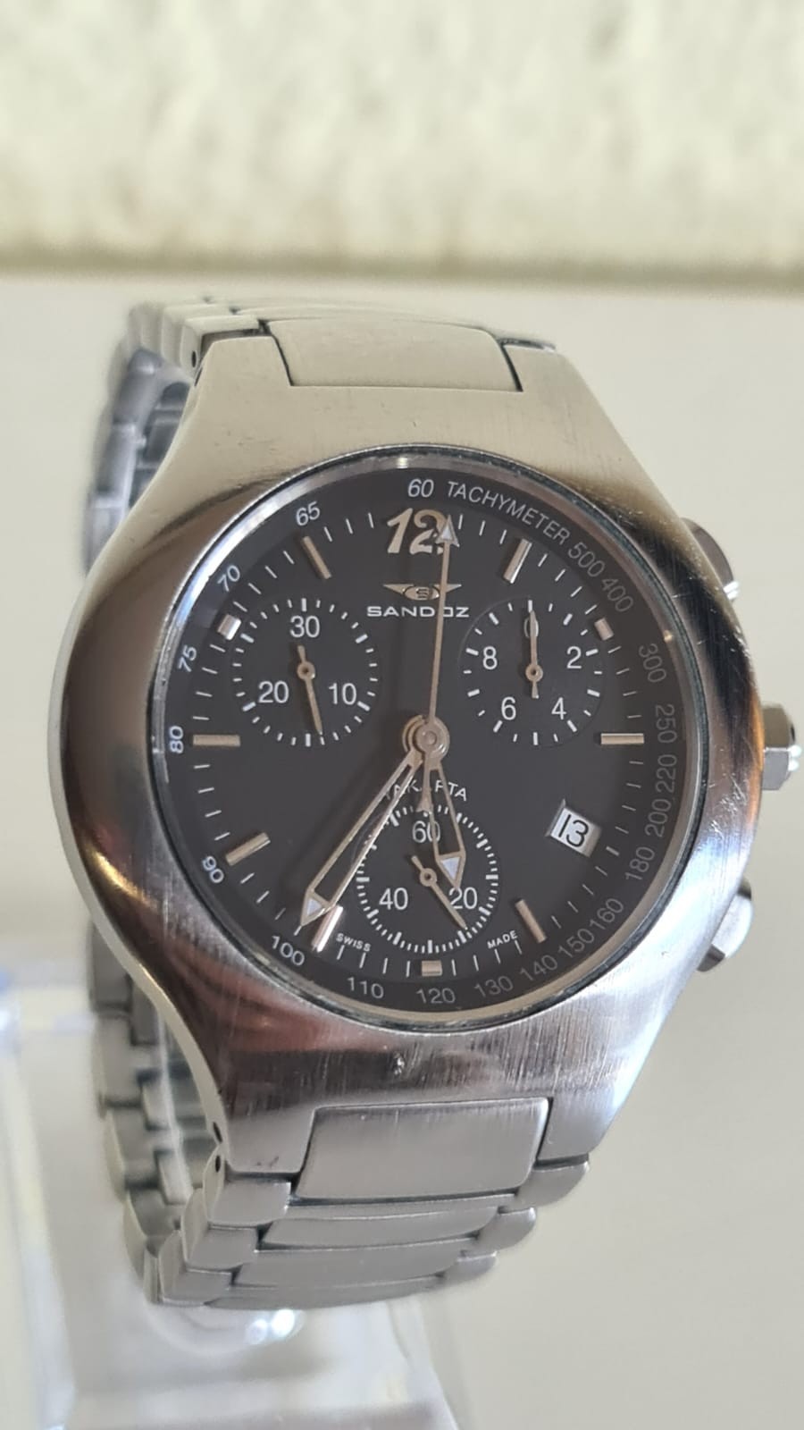 Sandoz Yakarta Chronograph Sandoz Yakarta Chronograph Sapphire Steel Black Dial