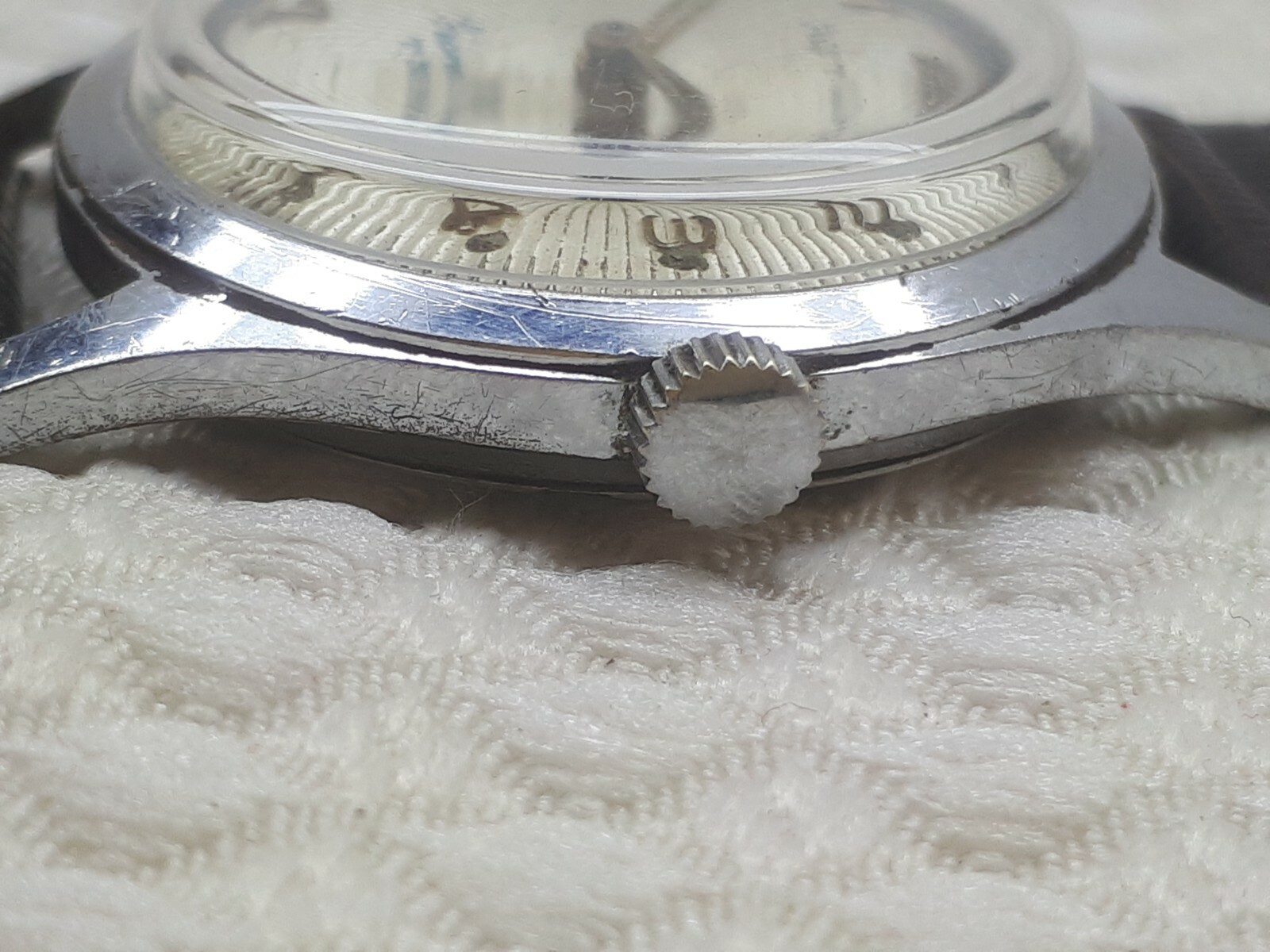 VINTAGE ROYCE CAL.1100 HAND WIND SWISS MADE MEN’S WRIST WATCH RARE DIAL